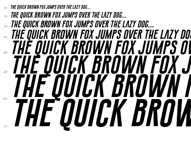 Gobold font waterfall